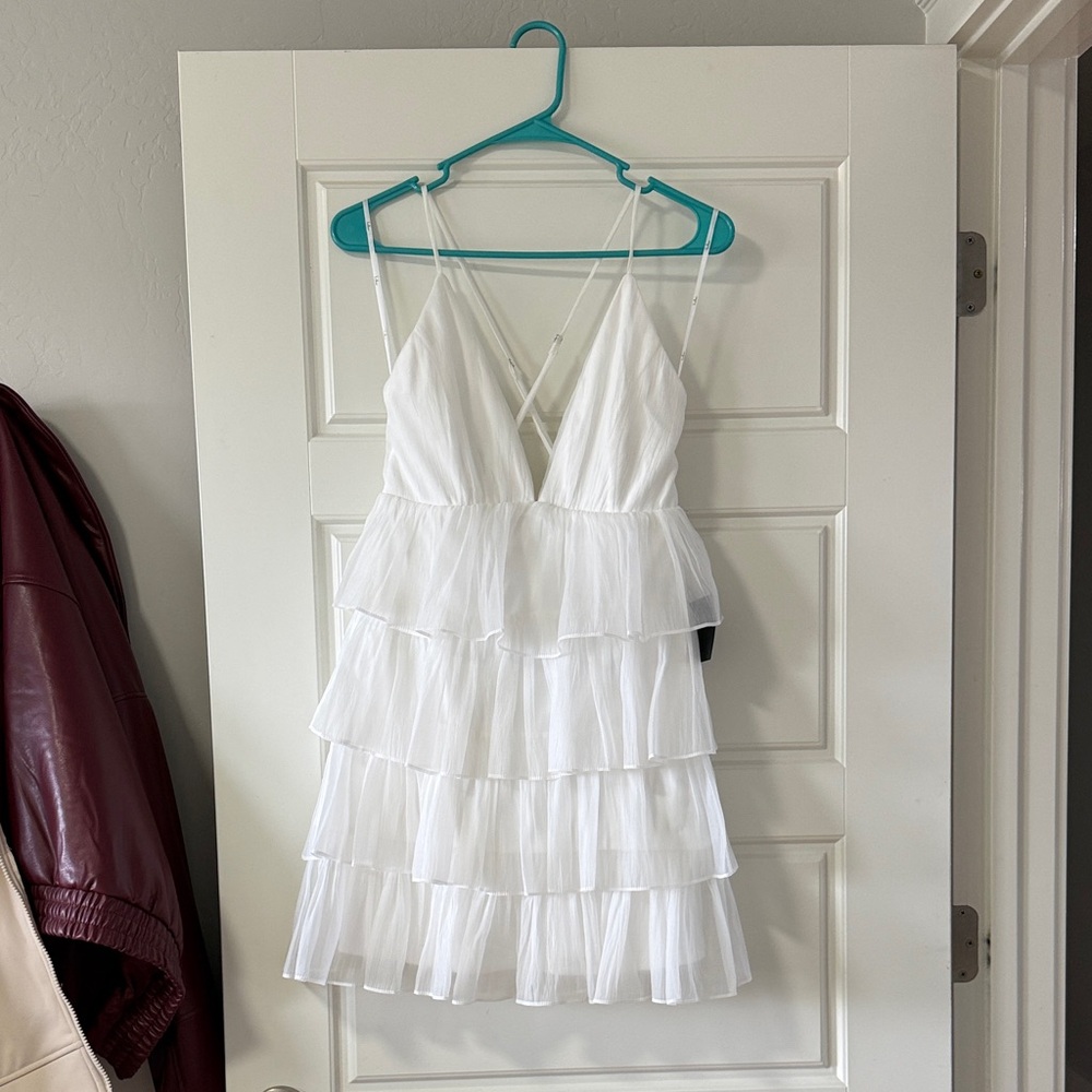 White Tiered Dress